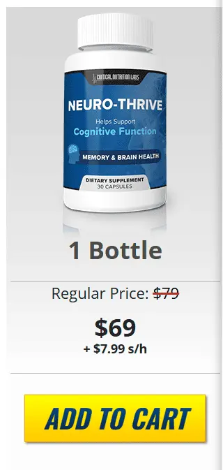 neurothrive 1 bottle price