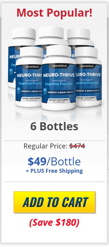 neurothrive 6 bottles price